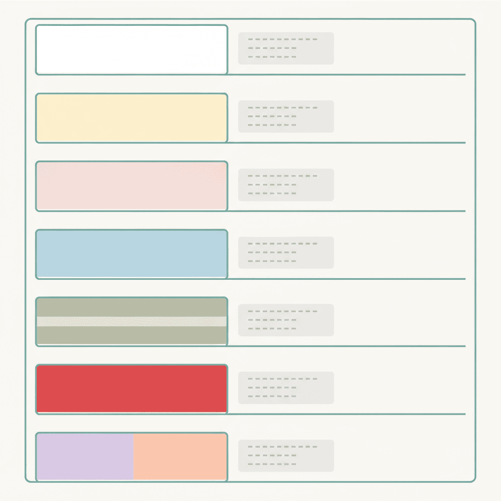 Static fallback chart of nail colors mapped to likely causes