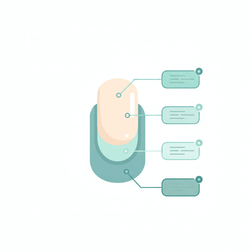 Labeled diagram of a fingernail showing the plate, lunula and nail bed