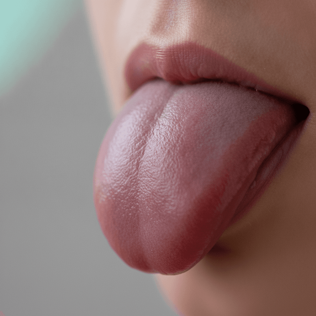 Smooth, reddened tongue